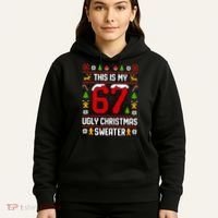 This Is My 67 Ugly Christmas Sweater 6-7 Meme Gen Alpha Hoodie thumb 5