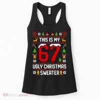 This Is My 67 Ugly Christmas Sweater 6-7 Meme Gen Alpha Women's Tank Top thumb 0