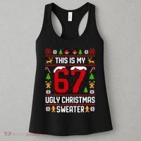 This Is My 67 Ugly Christmas Sweater 6-7 Meme Gen Alpha Women's Tank Top thumb 3