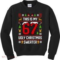 This Is My 67 Ugly Christmas Sweater 6-7 Meme Gen Alpha Kids Sweatshirt thumb 0