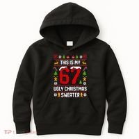 This Is My 67 Ugly Christmas Sweater 6-7 Meme Gen Alpha Kids Hoodie thumb 0