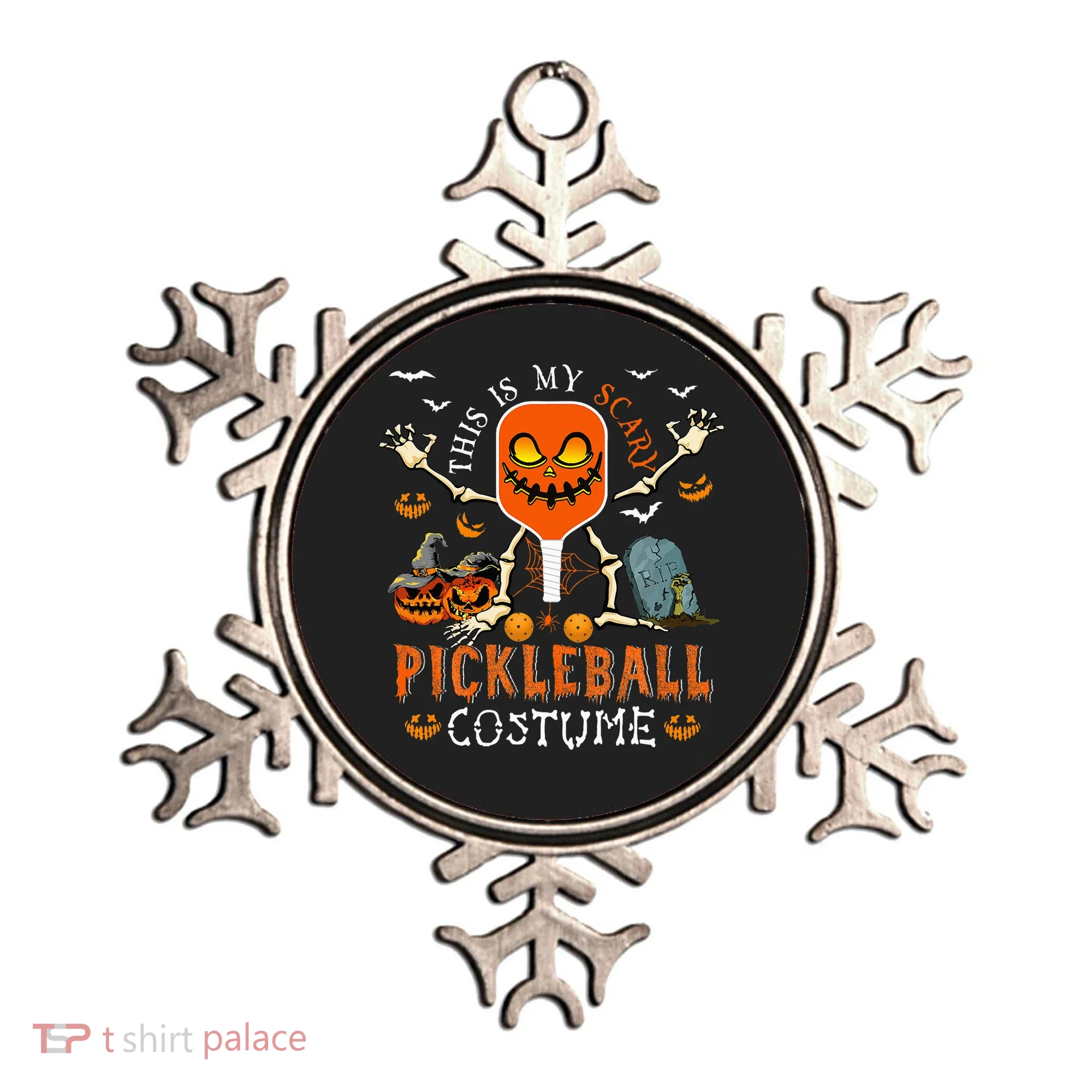This Is My Scary Pickleball Costume Halloween Skeleton Lover Ornament