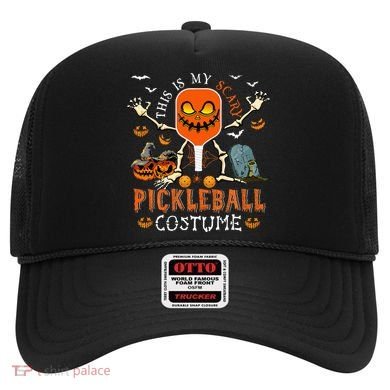 This Is My Scary Pickleball Costume Halloween Skeleton Lover Hat
