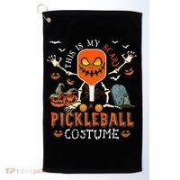 This Is My Scary Pickleball Costume Halloween Skeleton Lover Golf Towel thumb 0