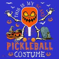 This Is My Scary Pickleball Costume Halloween Skeleton Lover Sweatshirt thumb 3