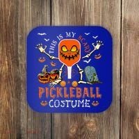 This Is My Scary Pickleball Costume Halloween Skeleton Lover Coaster thumb 0