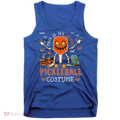This Is My Scary Pickleball Costume Halloween Skeleton Lover Tank Top