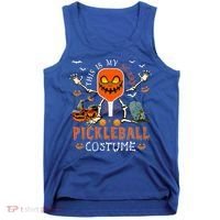 This Is My Scary Pickleball Costume Halloween Skeleton Lover Tank Top thumb 0