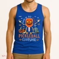 This Is My Scary Pickleball Costume Halloween Skeleton Lover Tank Top thumb 3