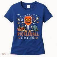 This Is My Scary Pickleball Costume Halloween Skeleton Lover Women's T-Shirt thumb 0