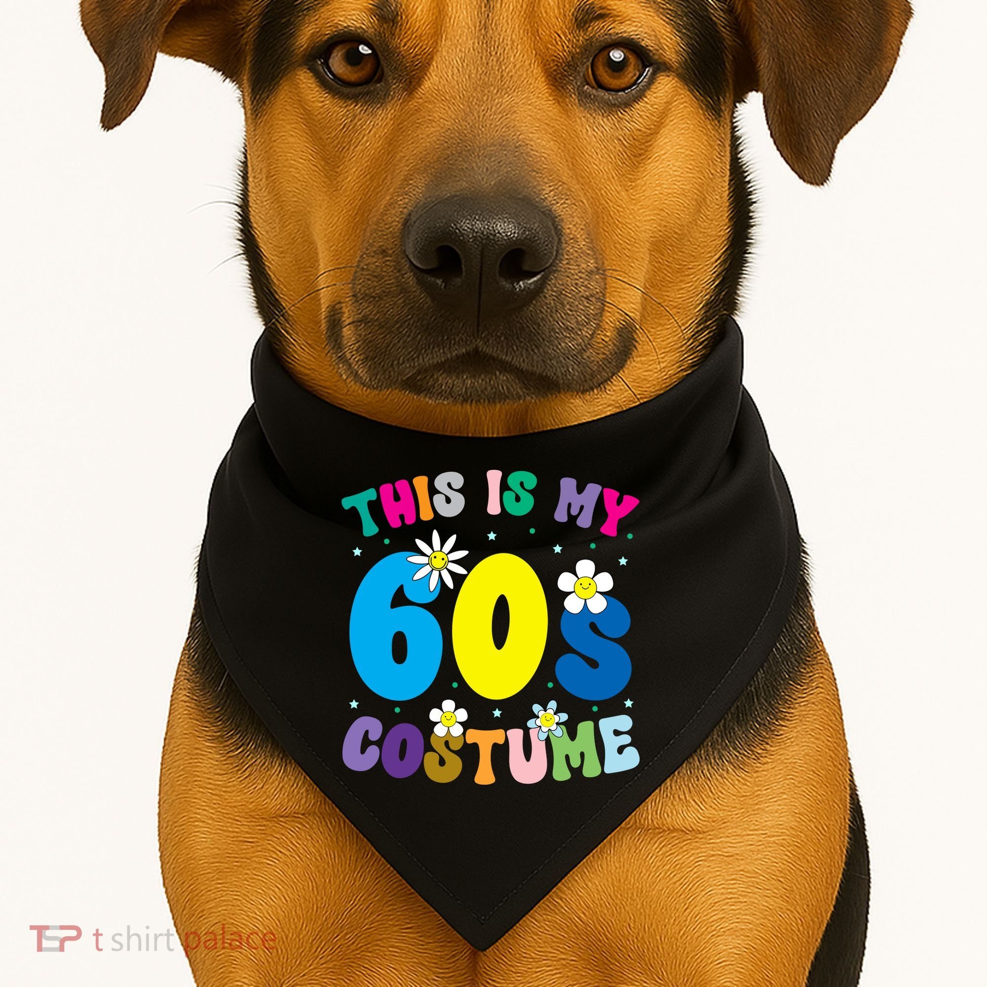 This Is My 60s Costume USA-Made Doggie Bandana