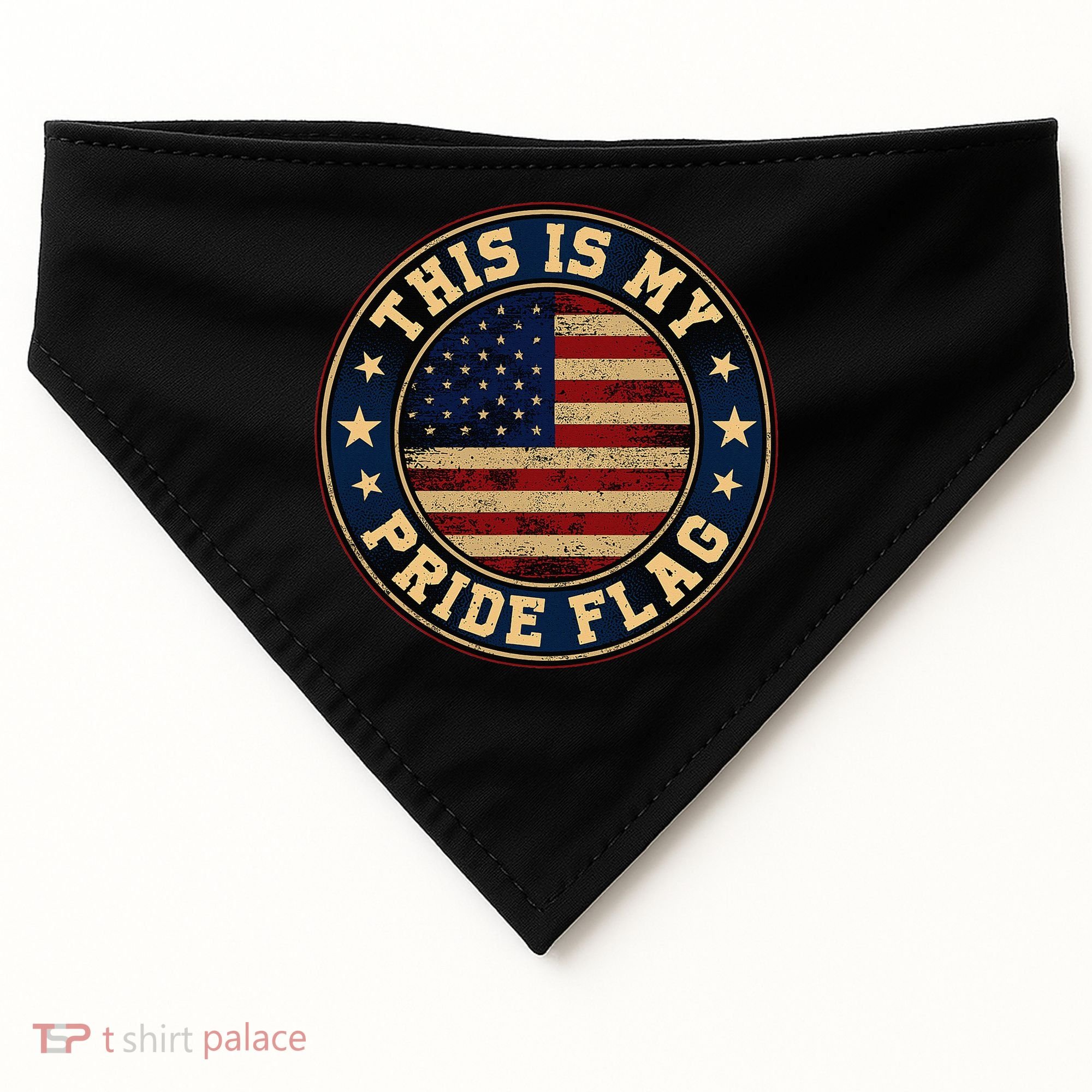 This Is My Pride Flag American Flag USA-Made Doggie Bandana