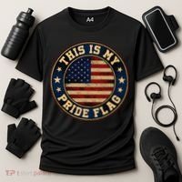 This Is My Pride Flag American Flag Cooling Performance Crew T-Shirt thumb 3