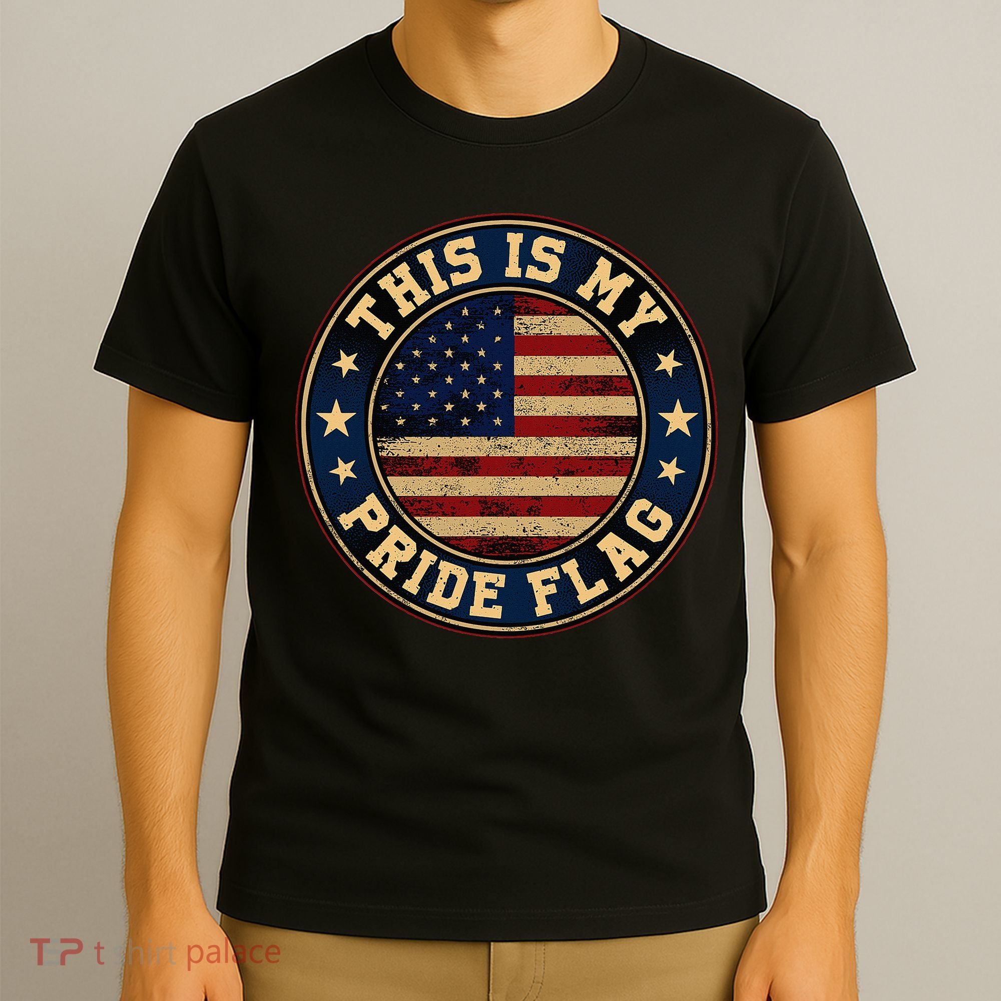 This Is My Pride Flag American Flag T-Shirt
