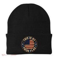 This Is My Pride Flag American Flag Beanie thumb 0