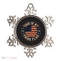 This Is My Pride Flag American Flag Ornament thumb 0