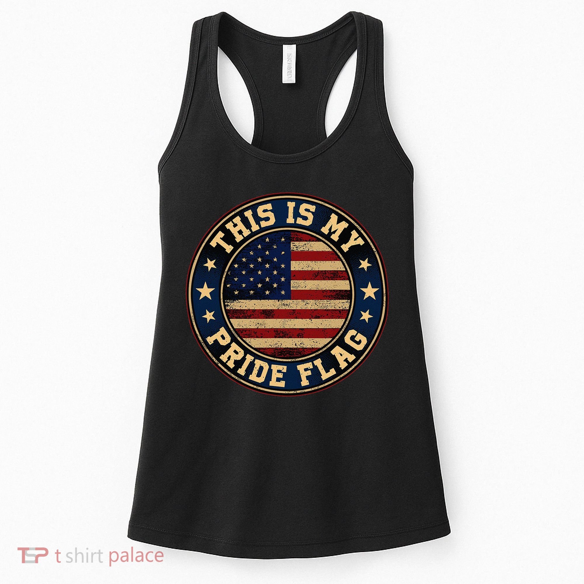 This Is My Pride Flag American Flag Women's Tank Top