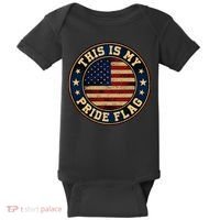 This Is My Pride Flag American Flag Baby Bodysuit thumb 0