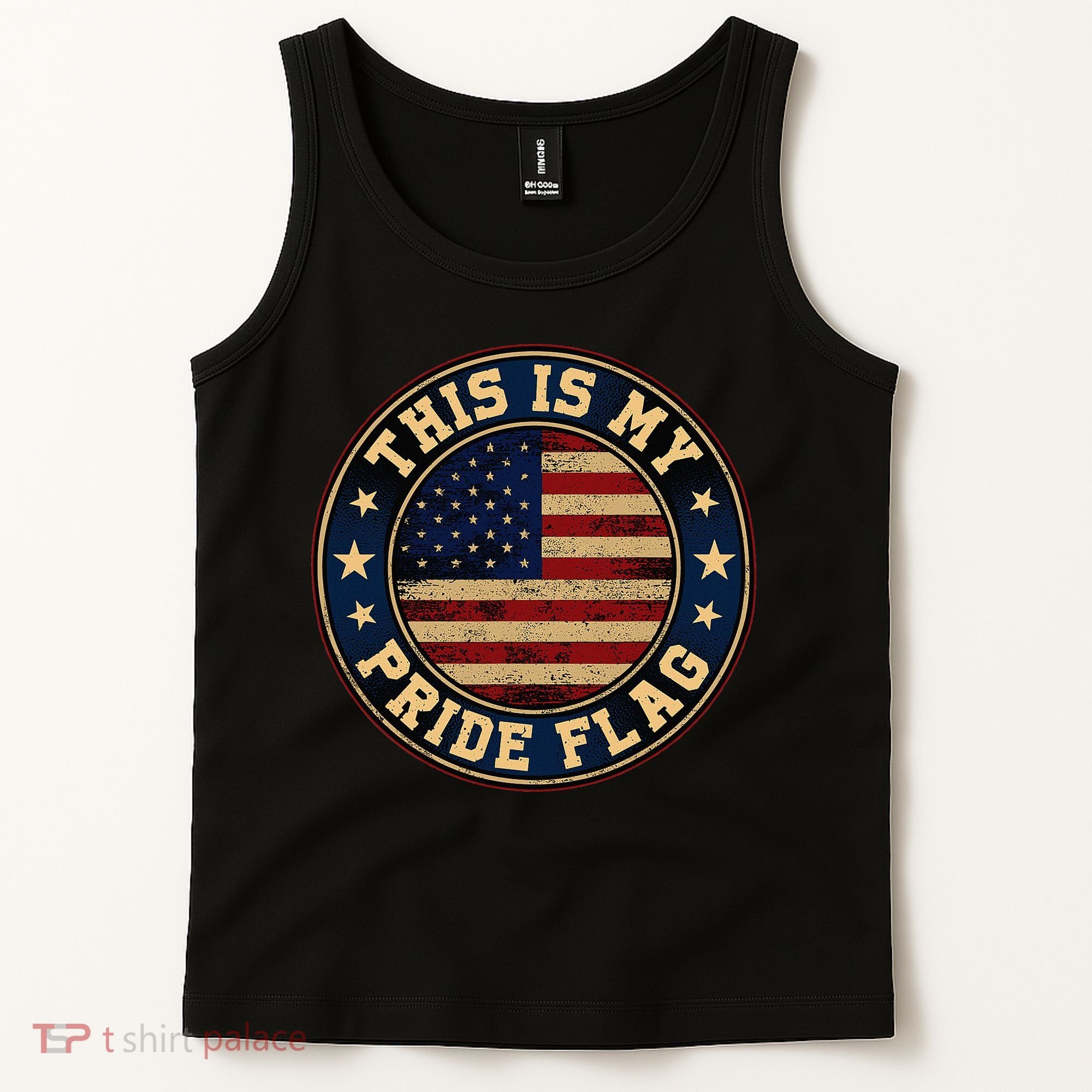 This Is My Pride Flag American Flag Tank Top