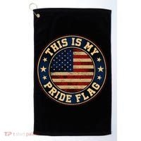 This Is My Pride Flag American Flag Golf Towel thumb 0