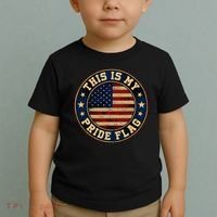 This Is My Pride Flag American Flag Toddler T-Shirt thumb 2