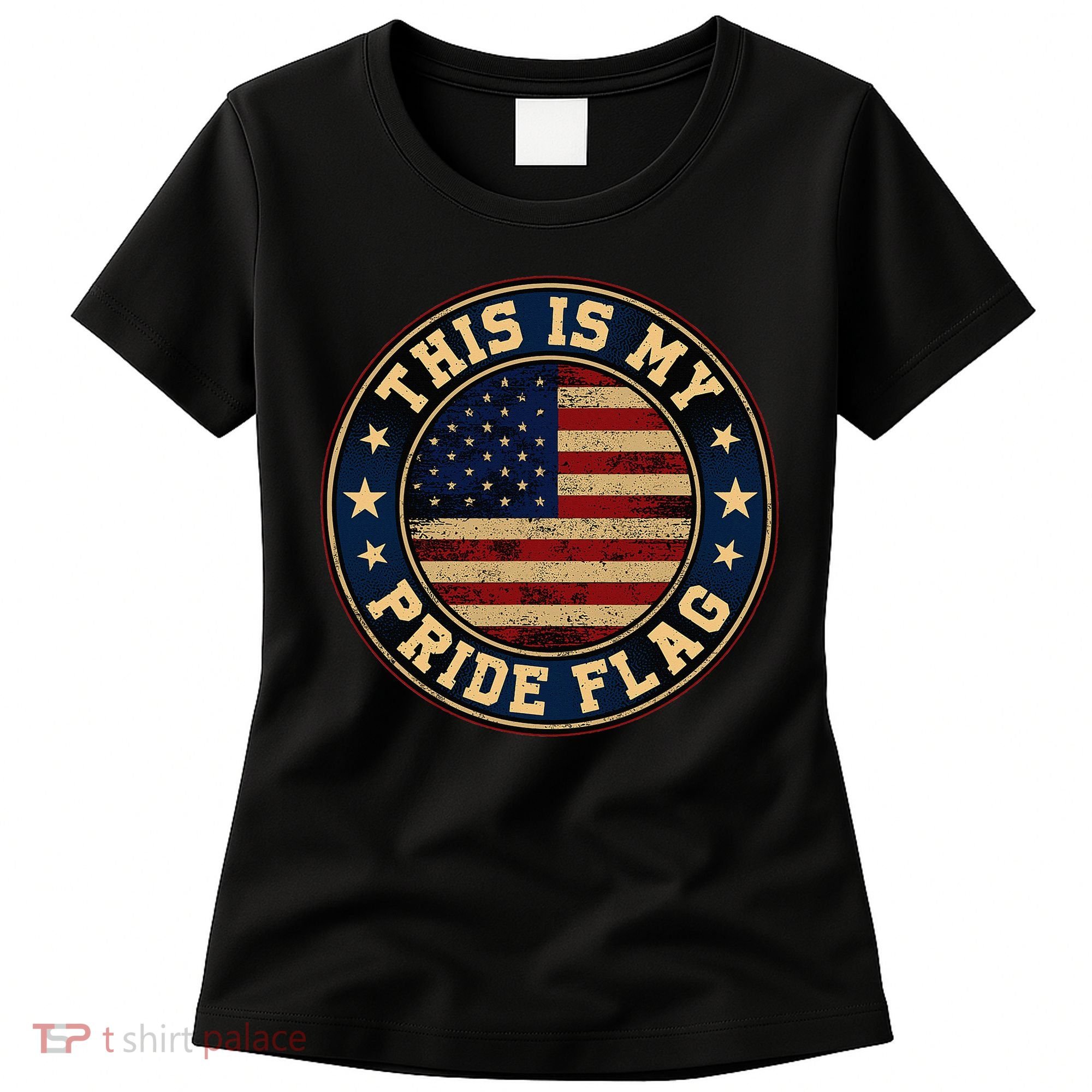 This Is My Pride Flag American Flag Women's T-Shirt