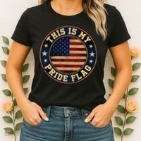 This Is My Pride Flag American Flag Women's T-Shirt thumb 2