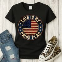 This Is My Pride Flag American Flag Women's T-Shirt thumb 3