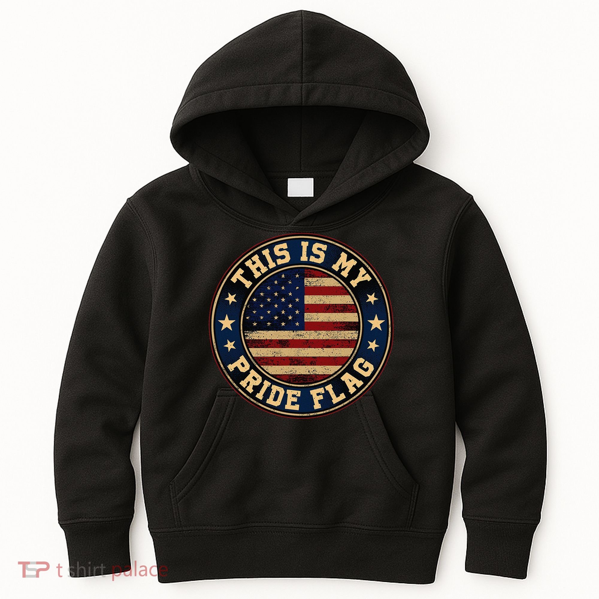This Is My Pride Flag American Flag Kids Hoodie