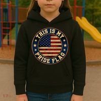 This Is My Pride Flag American Flag Kids Hoodie thumb 3