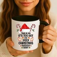 This Is My ItS Too Hot For Ugly Christmas Sweater Coffee Mug thumb 3