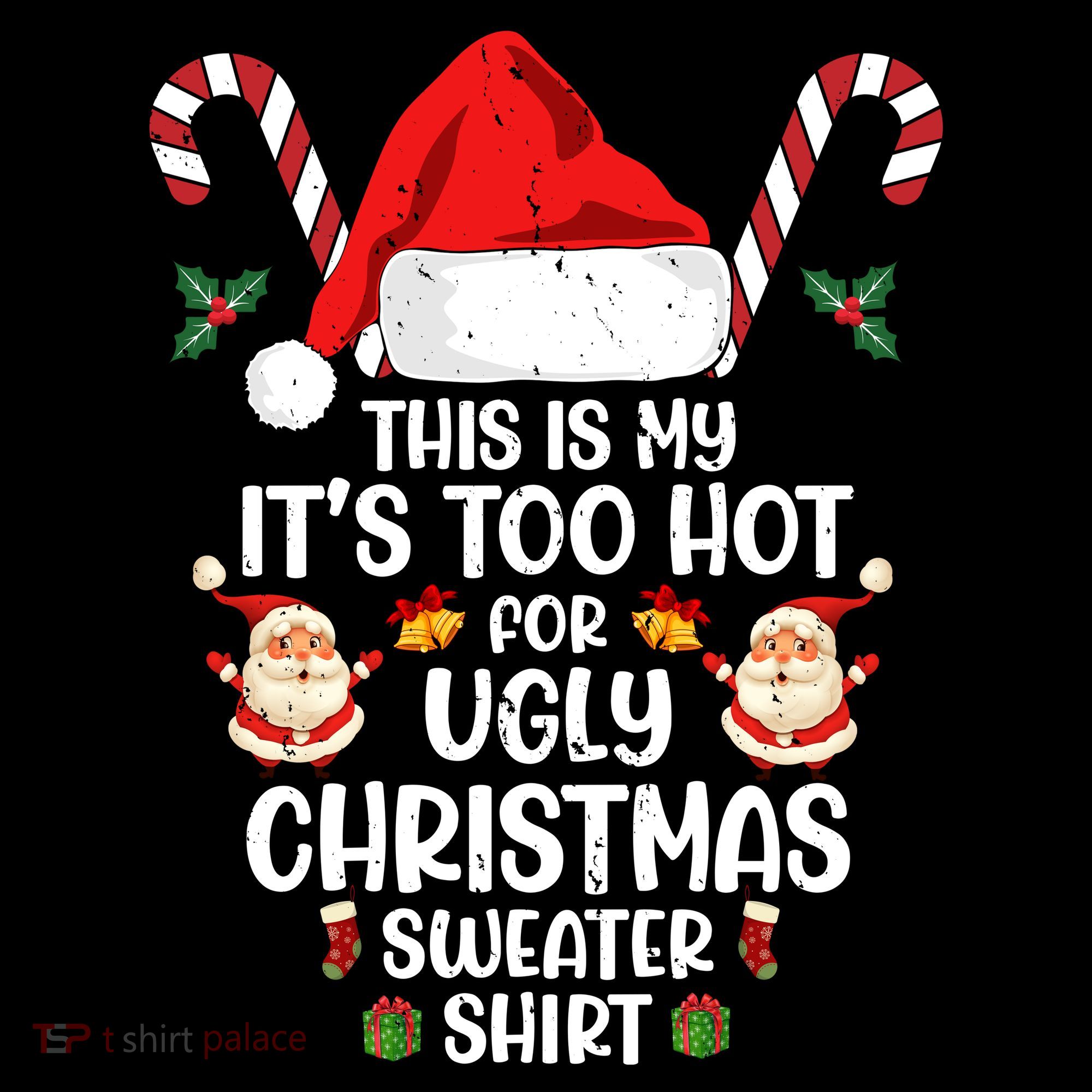 This Is My ItS Too Hot For Ugly Christmas Sweater Women's Hoodie