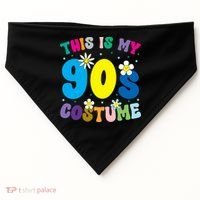 This Is My 90s Costume USA-Made Doggie Bandana thumb 0