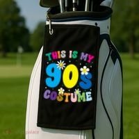 This Is My 90s Costume Golf Towel thumb 2