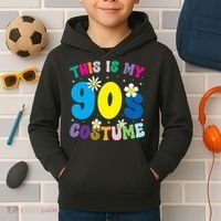 This Is My 90s Costume Kids Hoodie thumb 2