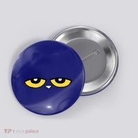 This Is My Book Character Costume Blue Cat Reading Day Button thumb 0