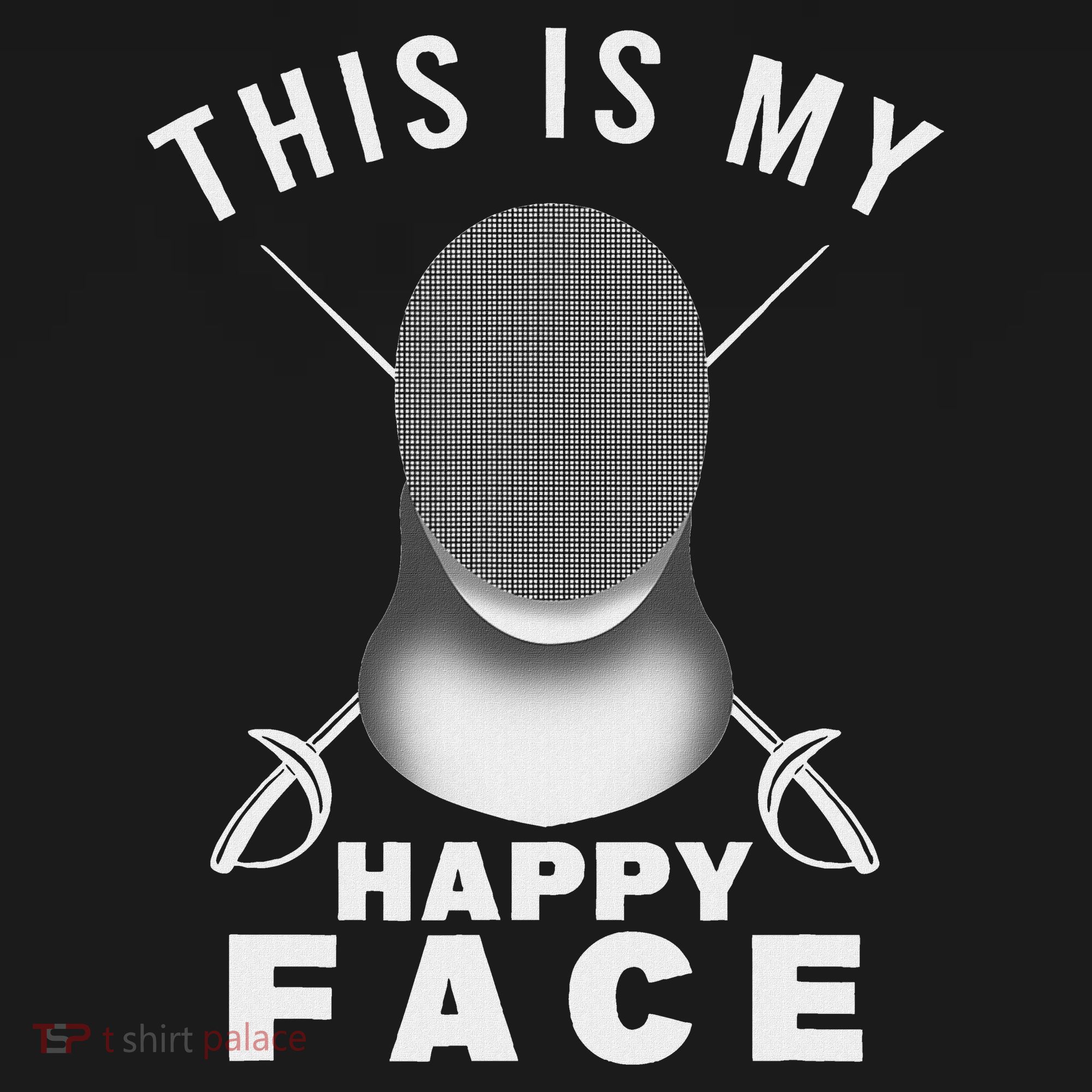 This Is My Happy Face Fencer Sword Fighting Fencing Sport Mousepad
