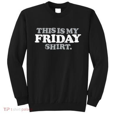 This Is My Friday Funny Vintage Retro Distressed Sweatshirt