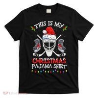 This Is My Christmas Pajama Funny Ice hockey Christmas T-Shirt thumb 0