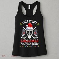 This Is My Christmas Pajama Funny Ice hockey Christmas Women's Tank Top thumb 3