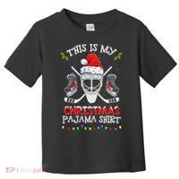 This Is My Christmas Pajama Funny Ice hockey Christmas Toddler T-Shirt thumb 0