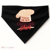 This Is My Cooking Shirt Chef USA-Made Doggie Bandana thumb 0