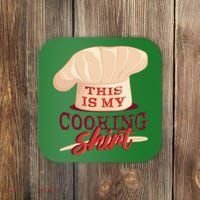 This Is My Cooking Shirt Chef Coaster thumb 0