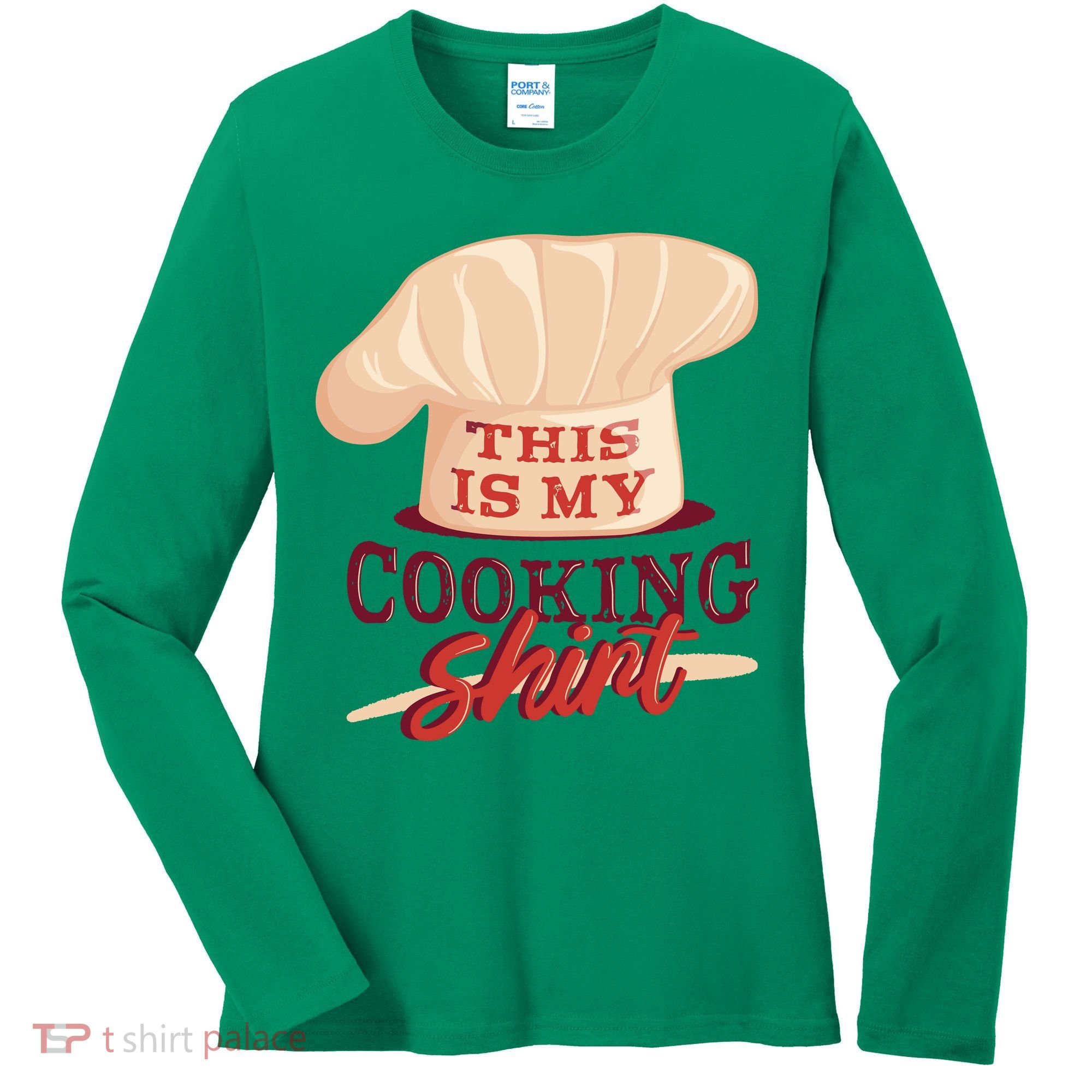 This Is My Cooking Shirt Chef Women's Long Sleeve Shirt