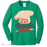 This Is My Cooking Shirt Chef Kids Long Sleeve Shirt thumb 0