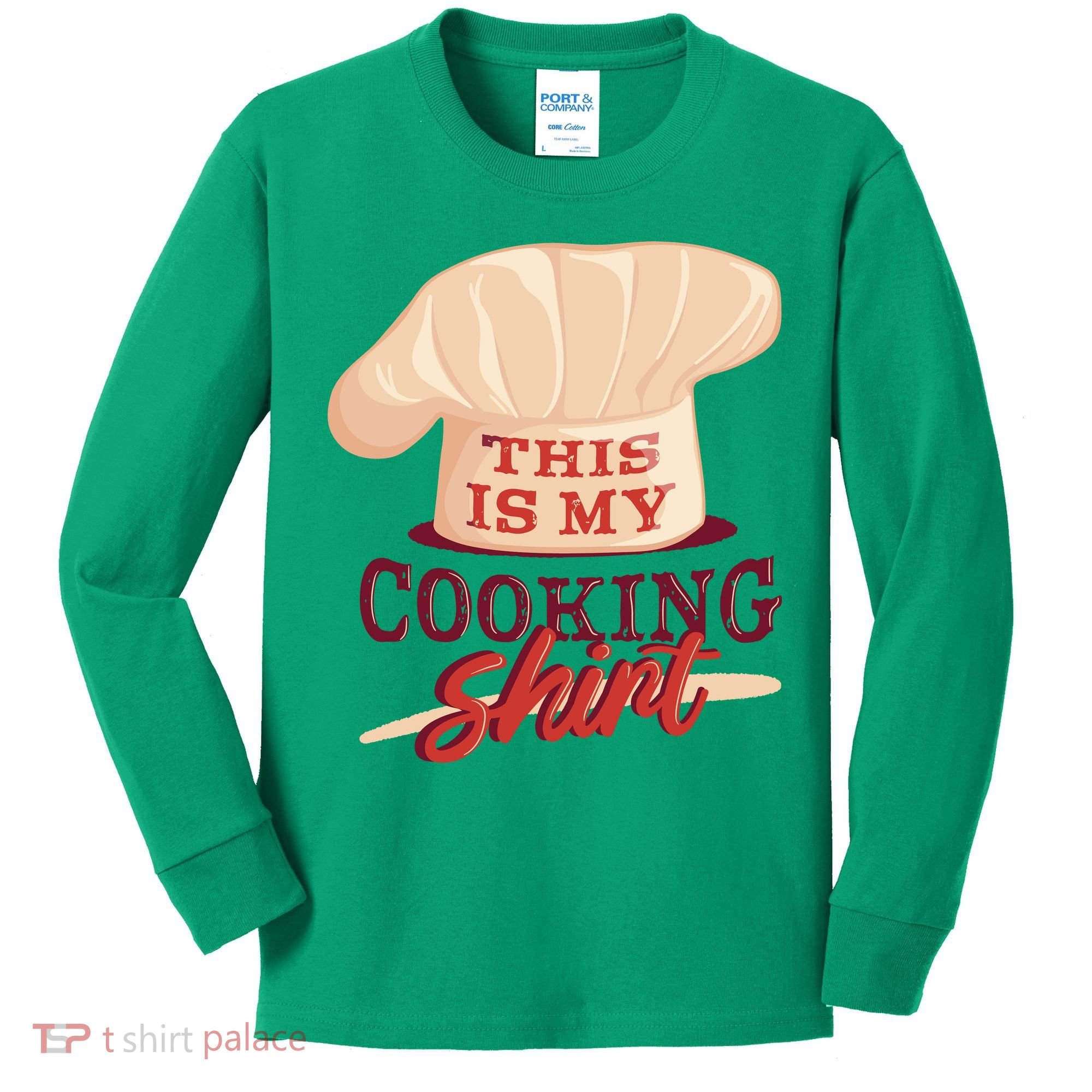 This Is My Cooking Shirt Chef Kids Long Sleeve Shirt
