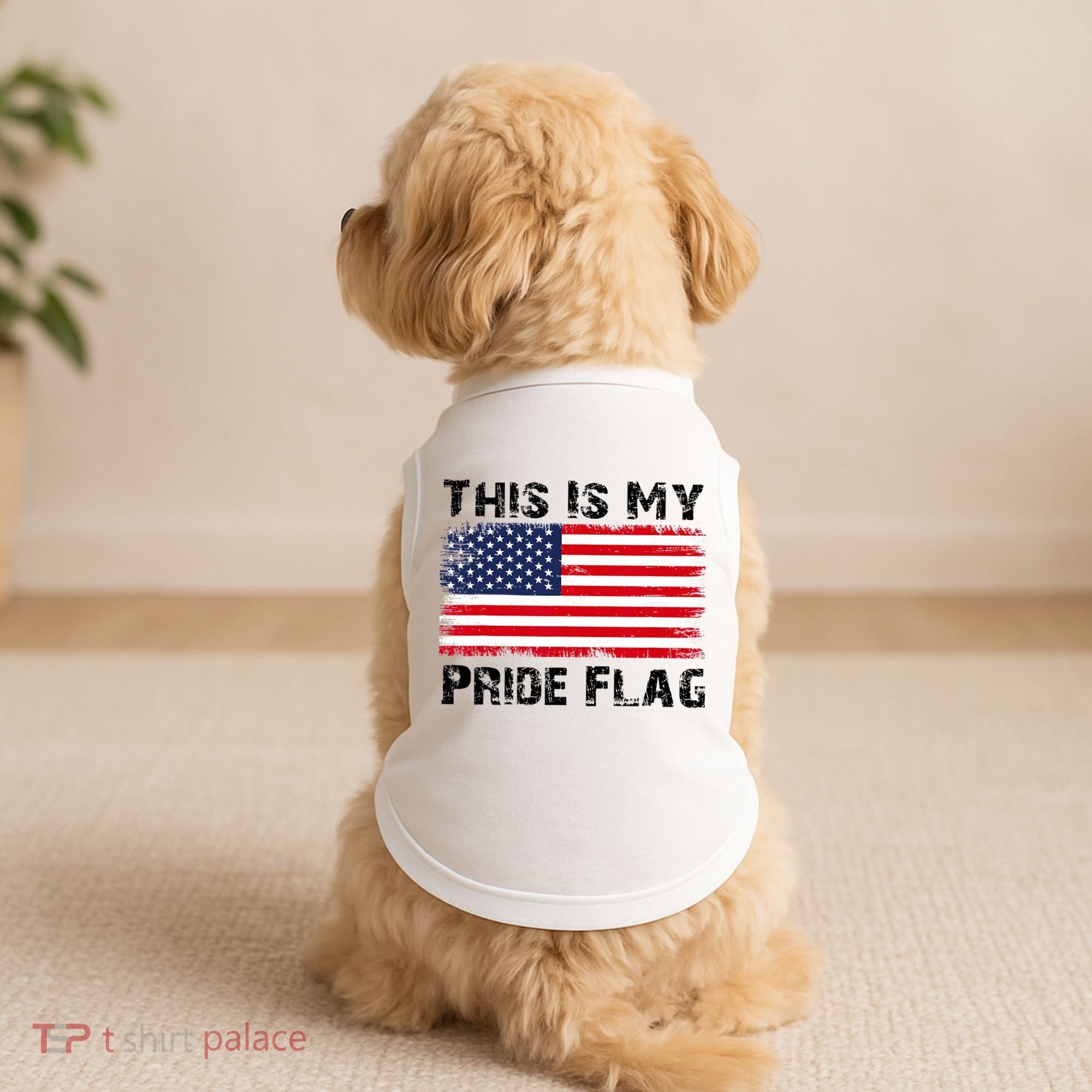 This Is My Pride Flag USA Patriotic American Doggie Tank