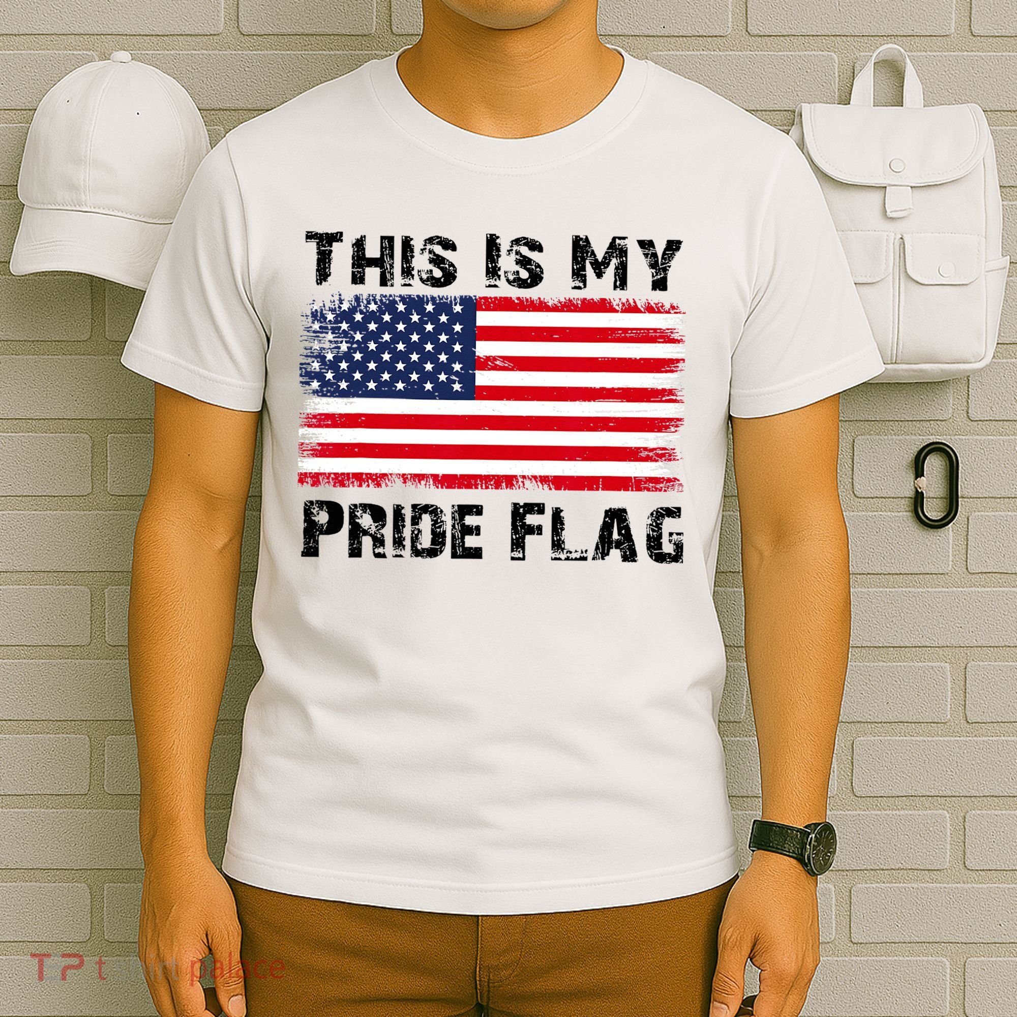 This Is My Pride Flag USA Patriotic American T-Shirt