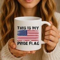 This Is My Pride Flag USA Patriotic American Coffee Mug thumb 3