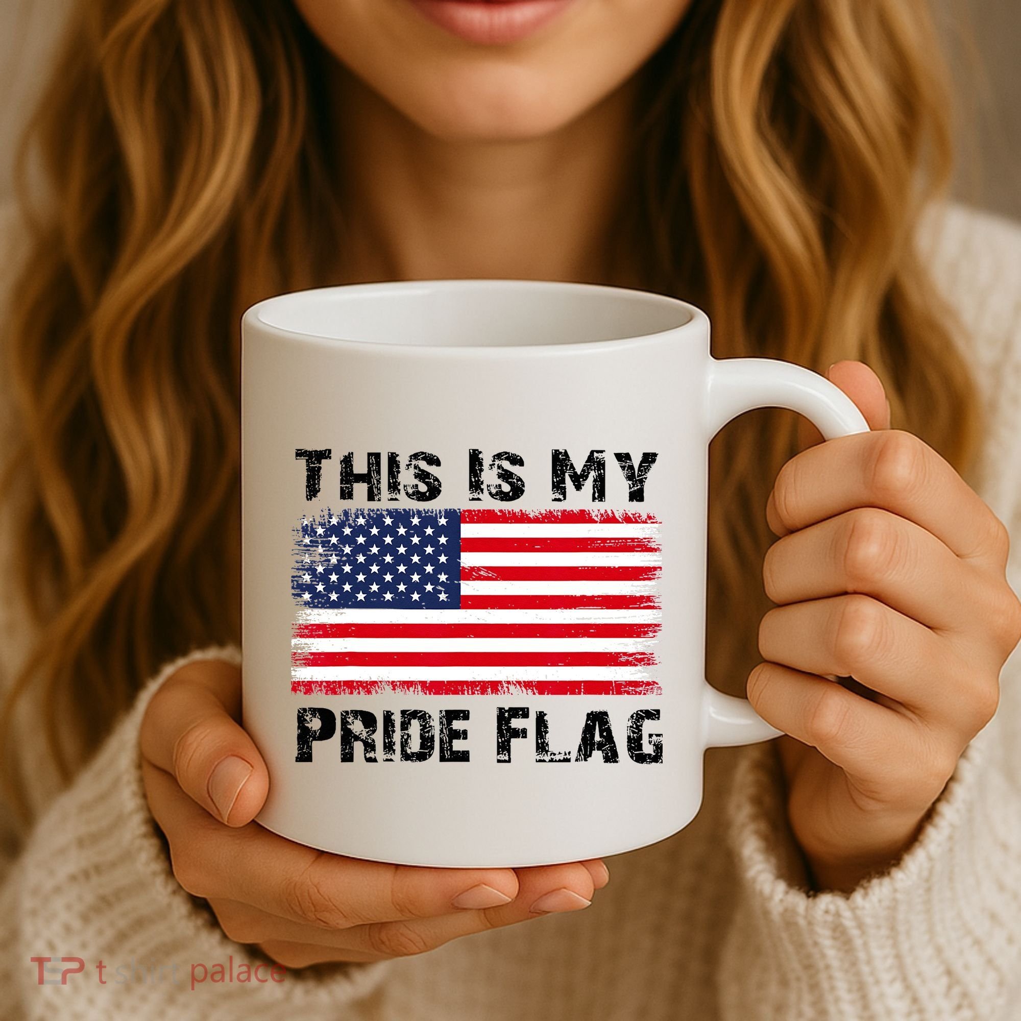 This Is My Pride Flag USA Patriotic American Coffee Mug